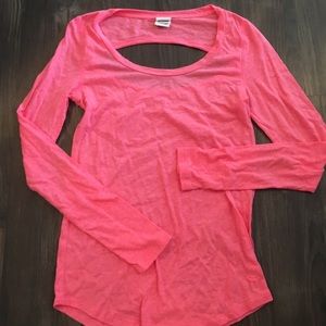 PINK open back long sleeve